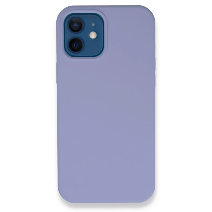 Newface Apple iPhone 12 Kılıf Lansman Legant Silikon - Lila