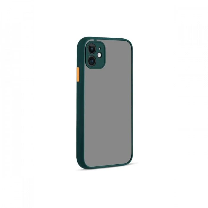 Newface Apple iPhone 12 Kılıf Montreal Silikon Kapak - Yeşil