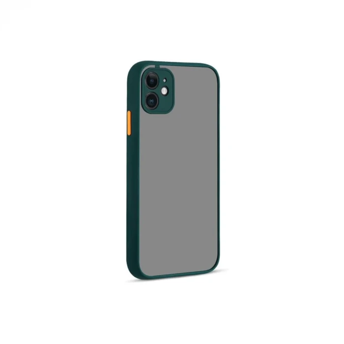 Newface Apple iPhone 12 Kılıf Montreal Silikon Kapak - Yeşil