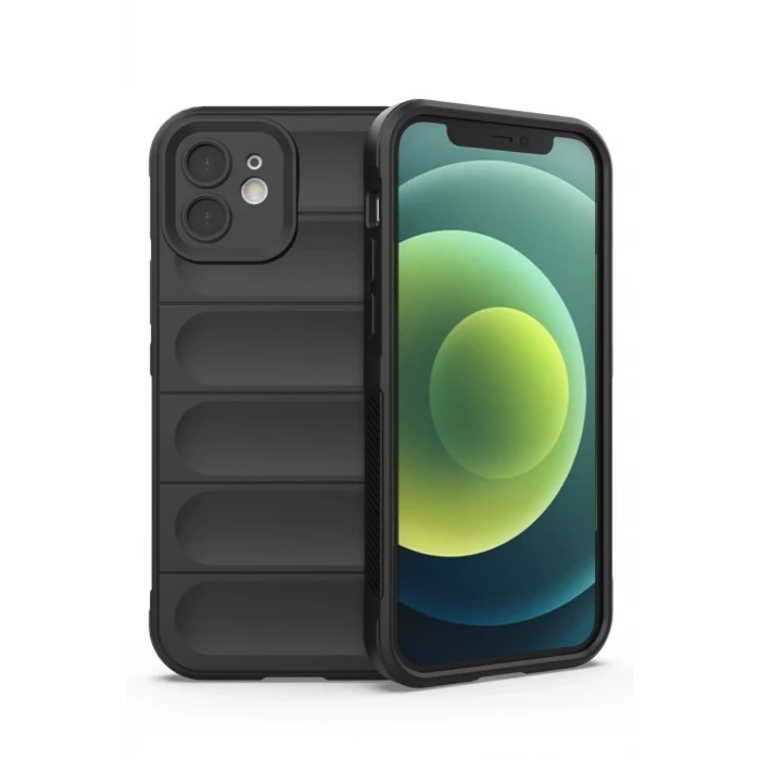 Newface Apple iPhone 12 Kılıf Optimum Silikon - Siyah