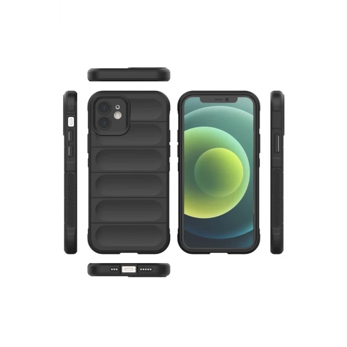 Newface Apple iPhone 12 Kılıf Optimum Silikon - Siyah