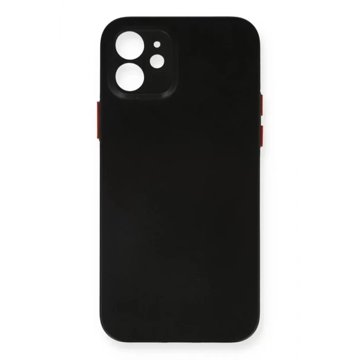 Newface Apple iPhone 12 Kılıf PP Ultra İnce Kapak - Siyah
