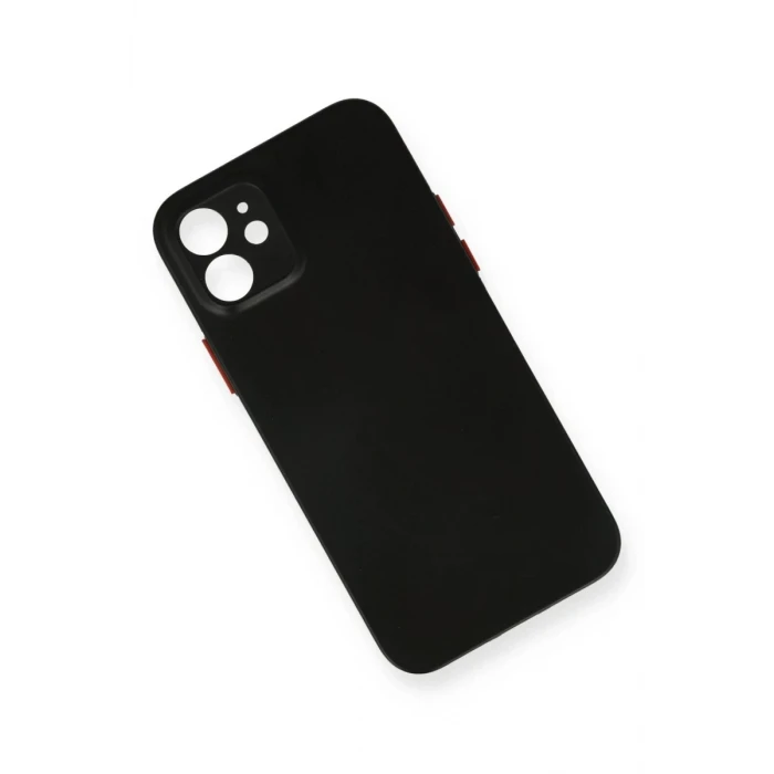 Newface Apple iPhone 12 Kılıf PP Ultra İnce Kapak - Siyah