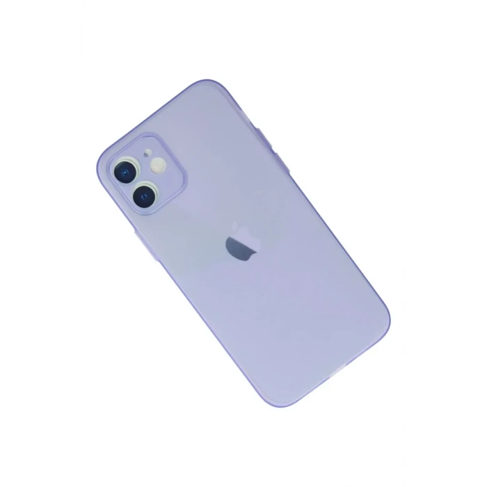 Newface Apple iPhone 12 Kılıf Puma Silikon - Mor