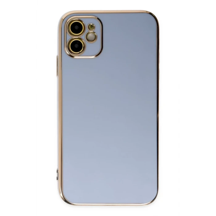 Newface Apple iPhone 12 Kılıf Volet Silikon - Mavi