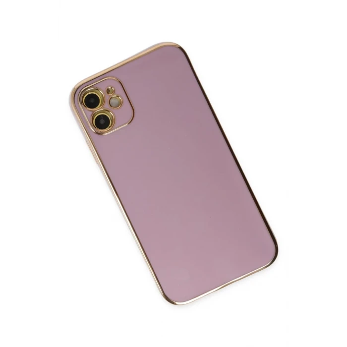 Newface Apple iPhone 12 Kılıf Volet Silikon - Mor