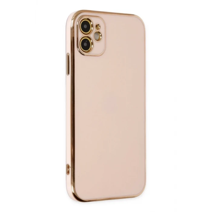 Newface Apple iPhone 12 Kılıf Volet Silikon - Pembe