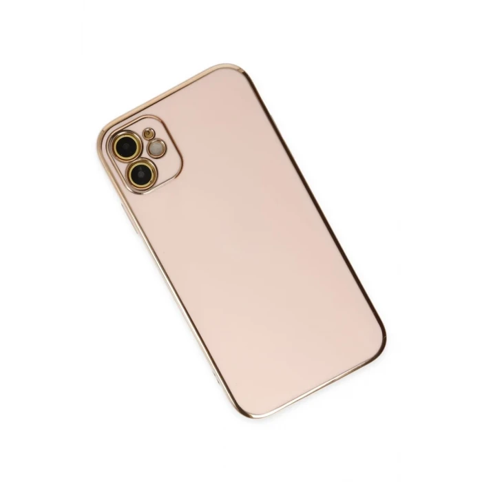 Newface Apple iPhone 12 Kılıf Volet Silikon - Pembe