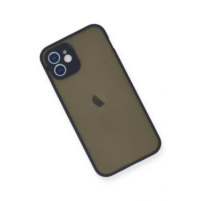 Newface Apple iPhone 12 Mini Kılıf Montreal Silikon Kapak - Lacivert