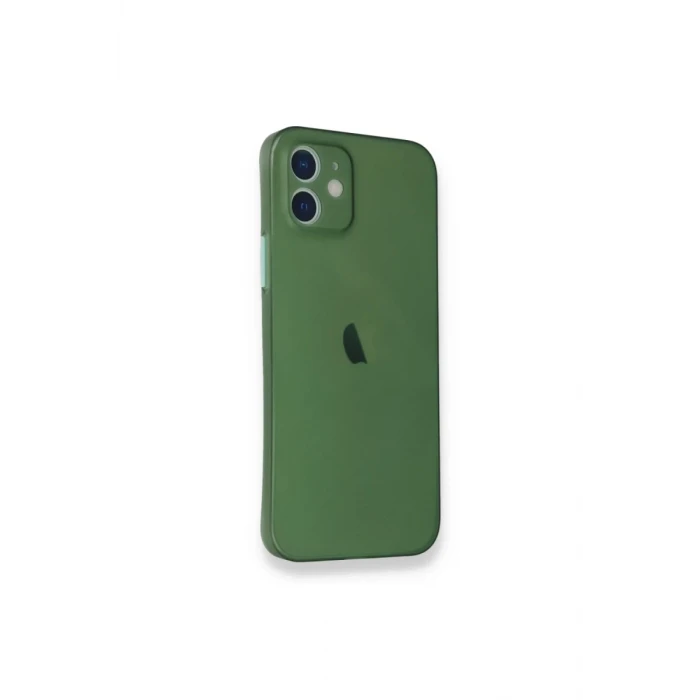Newface Apple iPhone 12 Mini Kılıf PP Ultra İnce Kapak - Yeşil