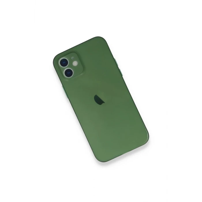 Newface Apple iPhone 12 Mini Kılıf PP Ultra İnce Kapak - Yeşil
