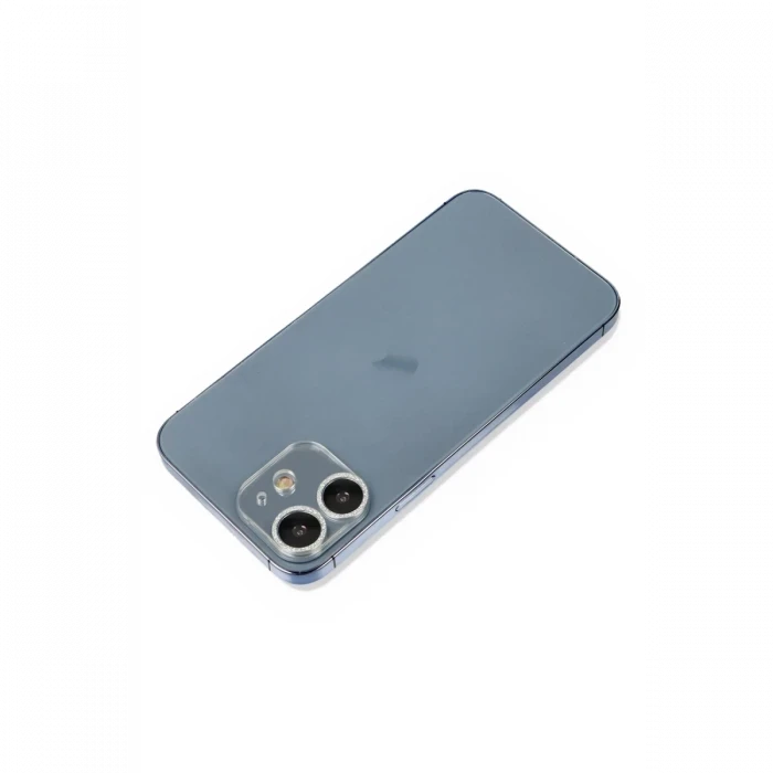 Newface Apple iPhone 12 Mini Shine Kamera Lens Koruma Cam - Gümüş