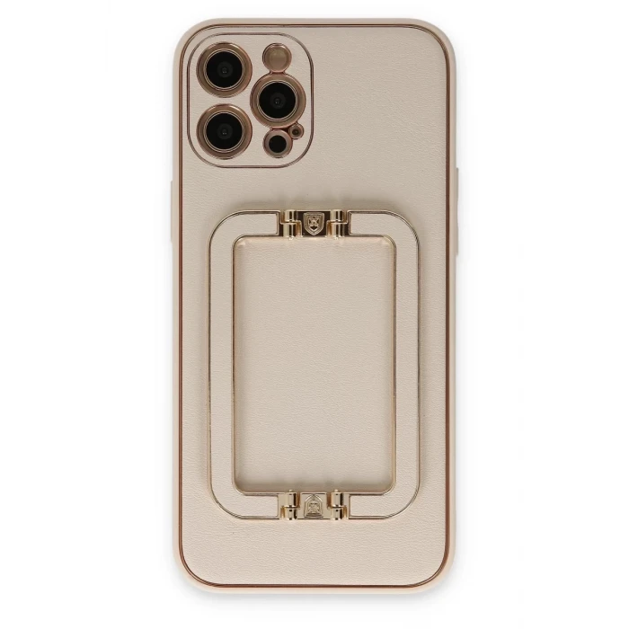 Newface Apple iPhone 12 Pro Kılıf Coco Elit Kapak - Gold