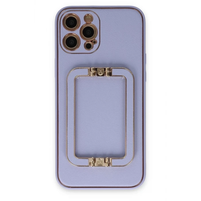 Newface Apple iPhone 12 Pro Kılıf Coco Elit Kapak - Lila