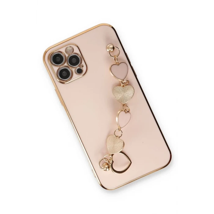 Newface Apple iPhone 12 Pro Kılıf Esila Silikon - Pudra