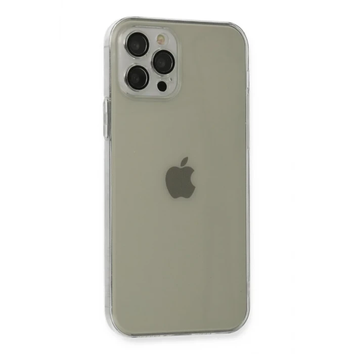 Newface Apple iPhone 12 Pro Kılıf Fly Lens Silikon - Şeffaf