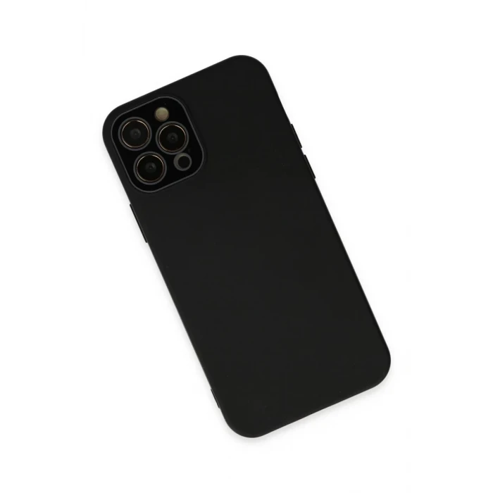 Newface Apple iPhone 12 Pro Kılıf Lansman Glass Kapak - Siyah