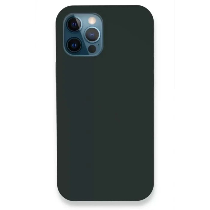 Newface Apple iPhone 12 Pro Kılıf Lansman Legant Silikon - Koyu Yeşil