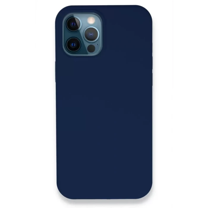 Newface Apple iPhone 12 Pro Kılıf Lansman Legant Silikon - Lacivert