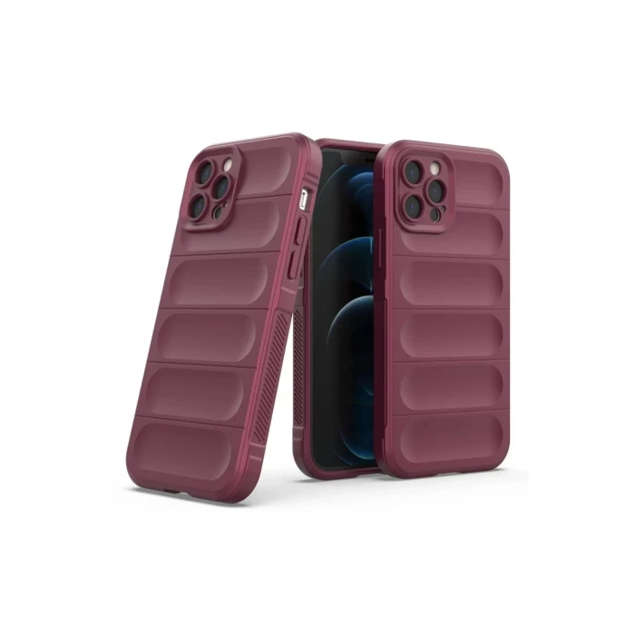 Newface Apple iPhone 12 Pro Kılıf Optimum Silikon - Bordo