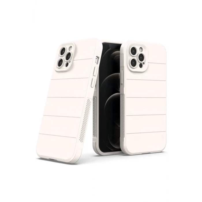 Newface Apple iPhone 12 Pro Kılıf Optimum Silikon - Krem