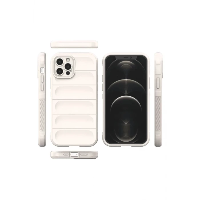 Newface Apple iPhone 12 Pro Kılıf Optimum Silikon - Krem