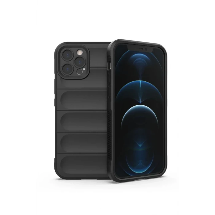 Newface Apple iPhone 12 Pro Kılıf Optimum Silikon - Siyah