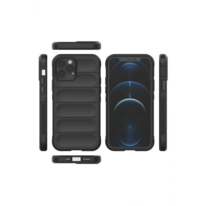 Newface Apple iPhone 12 Pro Kılıf Optimum Silikon - Siyah