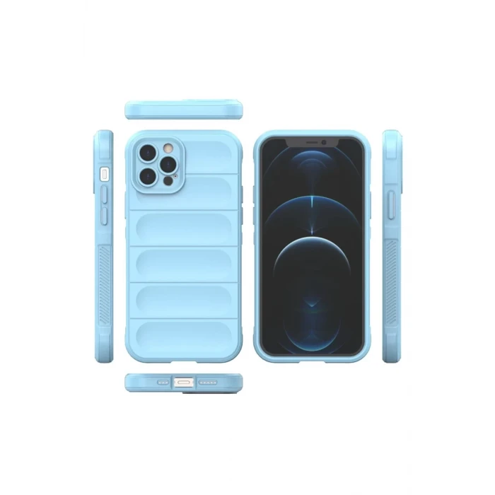 Newface Apple iPhone 12 Pro Kılıf Optimum Silikon - Sky Blue
