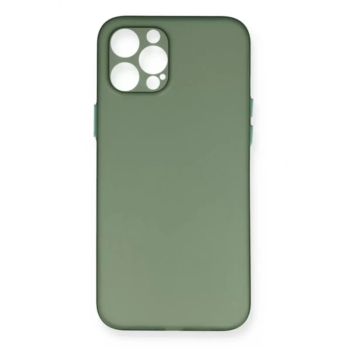 Newface Apple iPhone 12 Pro Kılıf PP Ultra İnce Kapak - Yeşil