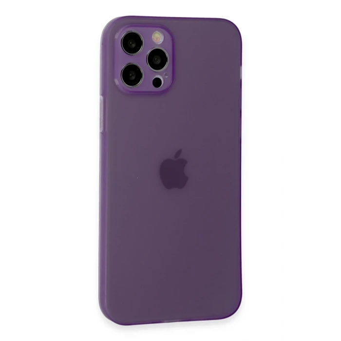 Newface Apple iPhone 12 Pro Kılıf Puma Silikon - Koyu Mor