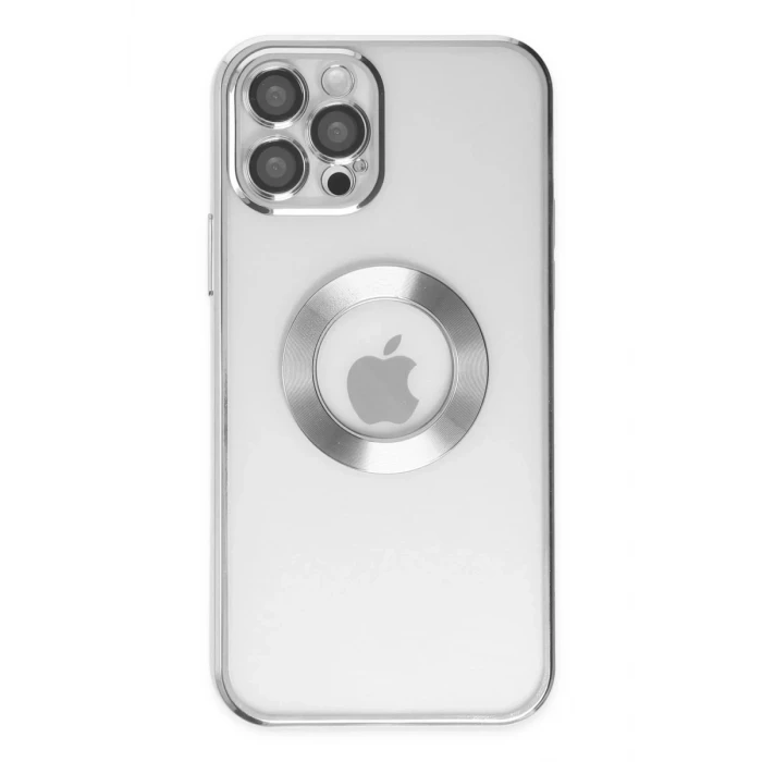 Newface Apple iPhone 12 Pro Kılıf Slot Silikon - Gümüş