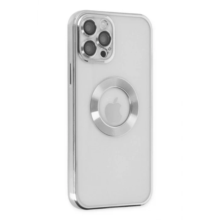 Newface Apple iPhone 12 Pro Kılıf Slot Silikon - Gümüş