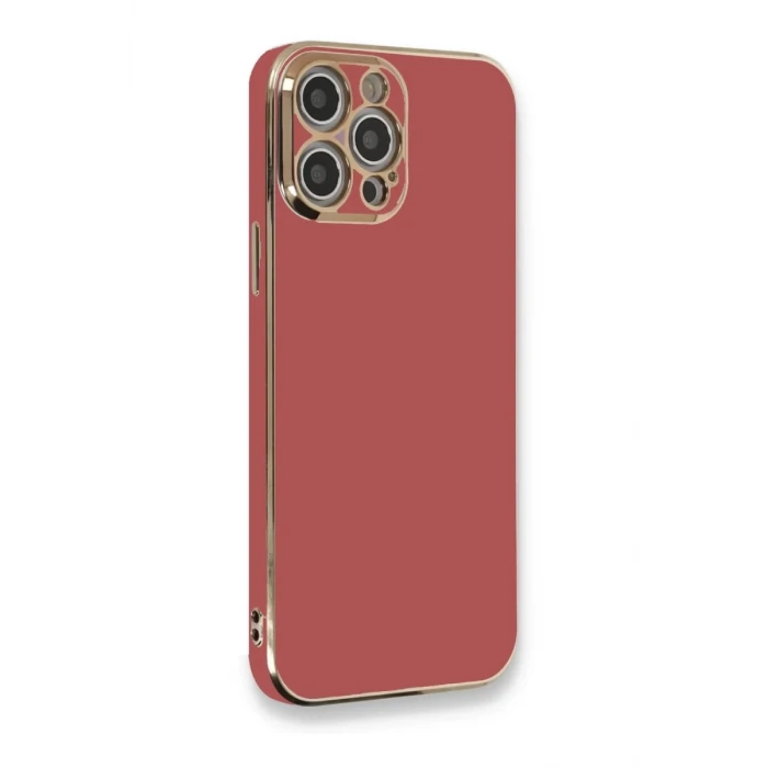 Newface Apple iPhone 12 Pro Kılıf Volet Silikon - Kırmızı