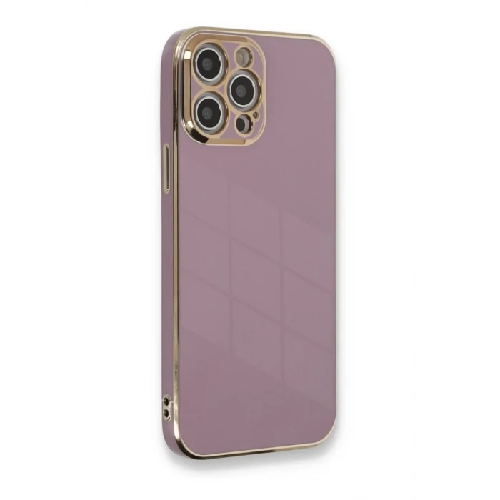 Newface Apple iPhone 12 Pro Kılıf Volet Silikon - Mor