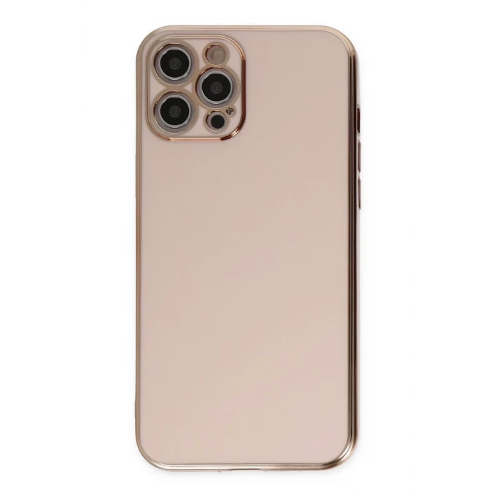 Newface Apple iPhone 12 Pro Kılıf Volet Silikon - Pembe