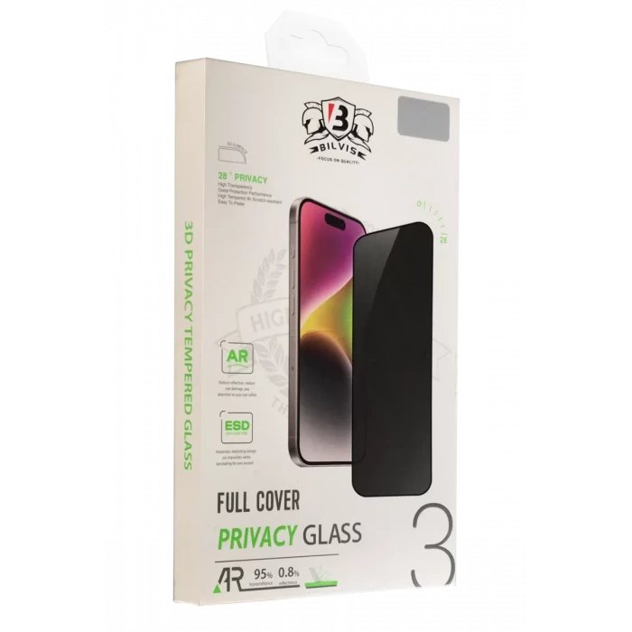 Newface Apple iPhone 12 Pro Max Bilvis 3D Hayalet Cam Ekran Koruyucu