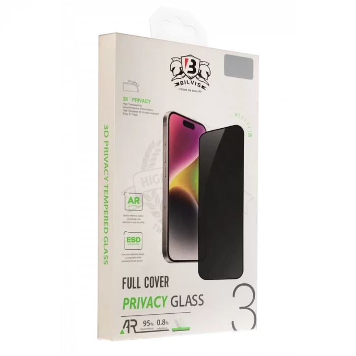 Newface Apple iPhone 12 Pro Max Bilvis 3D Hayalet Cam Ekran Koruyucu