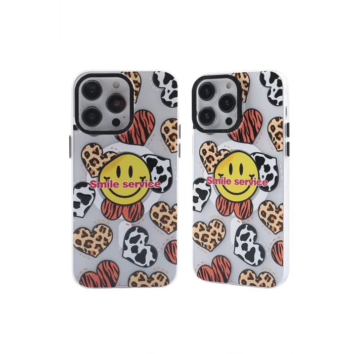 Newface Apple iPhone 12 Pro Max Kılıf Apollo Magneticsafe Desenli Kapak - Apollo Şeffaf - 2