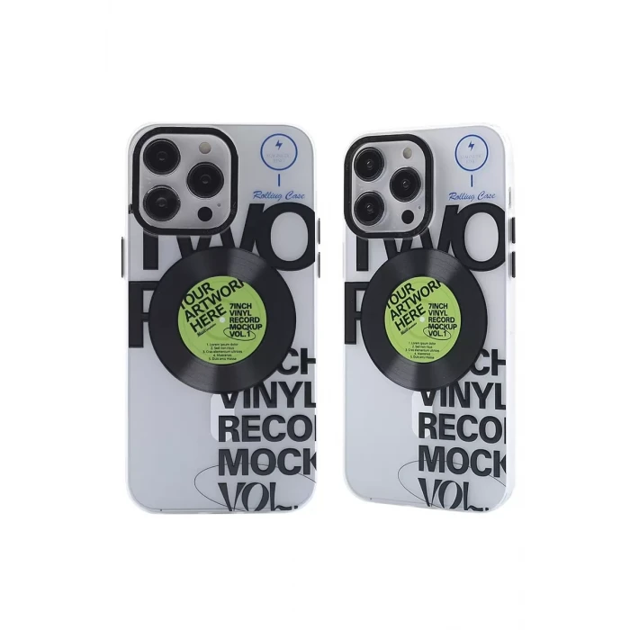 Newface Apple iPhone 12 Pro Max Kılıf Apollo Magneticsafe Desenli Kapak - Apollo Şeffaf - 5