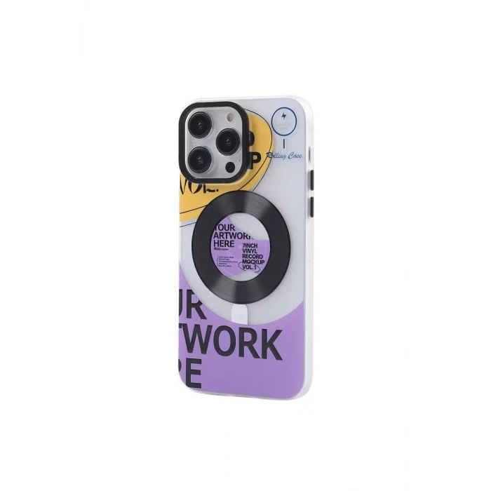 Newface Apple iPhone 12 Pro Max Kılıf Apollo Magneticsafe Desenli Kapak - Apollo Şeffaf - 6