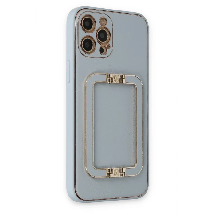 Newface Apple iPhone 12 Pro Max Kılıf Coco Elit Kapak - Turkuaz