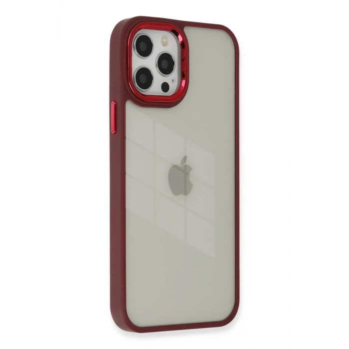 Newface Apple iPhone 12 Pro Max Kılıf Dora Kapak - Kırmızı