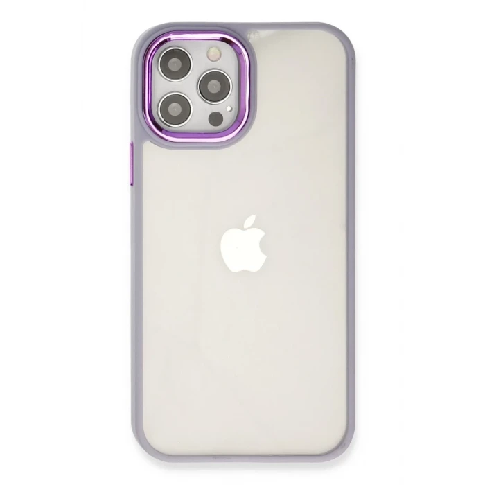 Newface Apple iPhone 12 Pro Max Kılıf Dora Kapak - Lila
