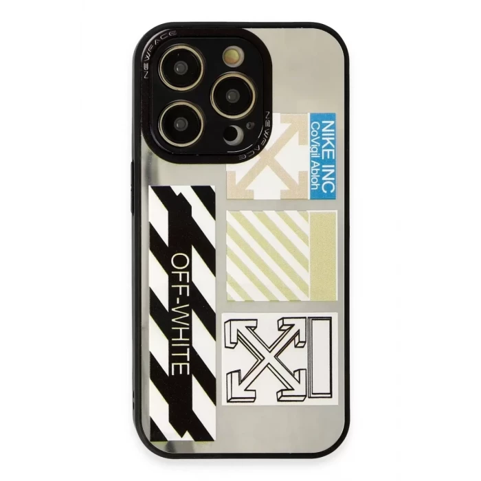 Newface Apple iPhone 12 Pro Max Kılıf Mirror Desenli Kapak - Mirror - 6