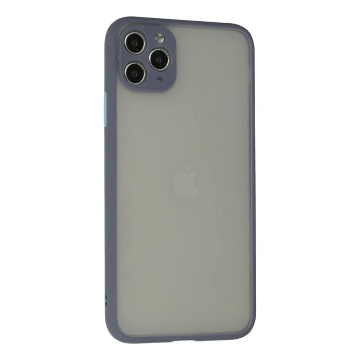 Newface Apple iPhone 12 Pro Max Kılıf Montreal Silikon Kapak - Gri