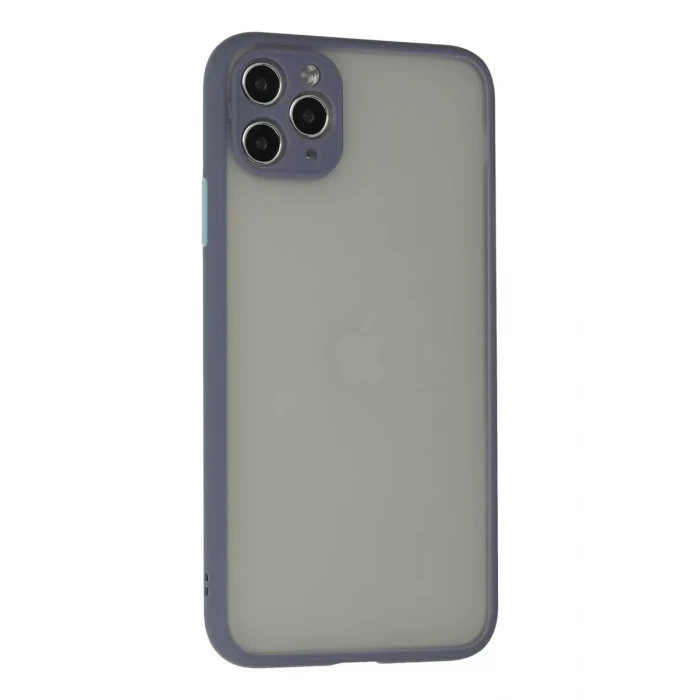 Newface Apple iPhone 12 Pro Max Kılıf Montreal Silikon Kapak - Gri
