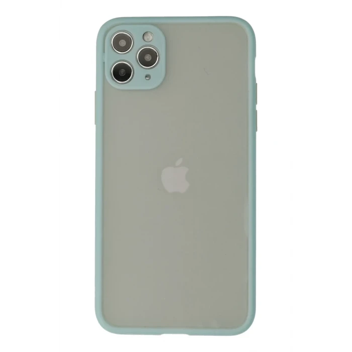 Newface Apple iPhone 12 Pro Max Kılıf Montreal Silikon Kapak - Turkuaz