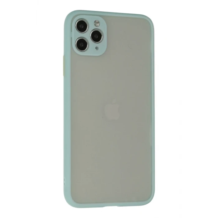 Newface Apple iPhone 12 Pro Max Kılıf Montreal Silikon Kapak - Turkuaz