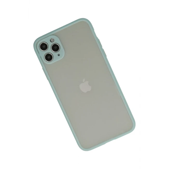 Newface Apple iPhone 12 Pro Max Kılıf Montreal Silikon Kapak - Turkuaz
